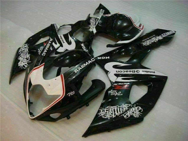 Blanco Negro Kit Carenado Moto Suzuki GSXR 1000 K5 05-06 Blanco Negro Kit Carenado Moto Suzuki GSXR 1000 K5 05-06