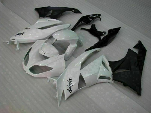 Blanco Negro Kits ABS Carenado Motocicleta Kawasaki ZX6R 09-12 Blanco Negro Kits ABS Carenado Motocicleta Kawasaki ZX6R 09-12