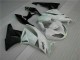Blanco Negro Kits ABS Carenado Motocicleta Kawasaki ZX6R 09-12 Blanco Negro Kits ABS Carenado Motocicleta Kawasaki ZX6R 09-12