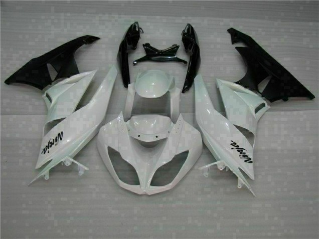 Blanco Negro Kits ABS Carenado Motocicleta Kawasaki ZX6R 09-12 Blanco Negro Kits ABS Carenado Motocicleta Kawasaki ZX6R 09-12
