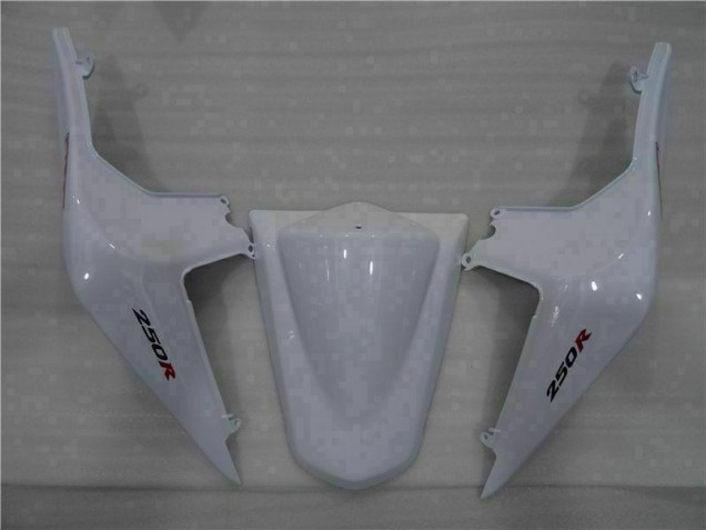 Blanco Negro Ninja Carenado Moto Kawasaki EX250 08-12 Blanco Negro Ninja Carenado Moto Kawasaki EX250 08-12
