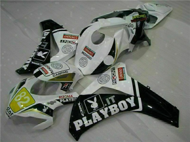 Blanco Negro Playboy Kit ABS Carenado Motocicleta Honda CBR 1000 RR 08-11 Blanco Negro Playboy Kit ABS Carenado Motocicleta Honda CBR 1000 RR 08-11