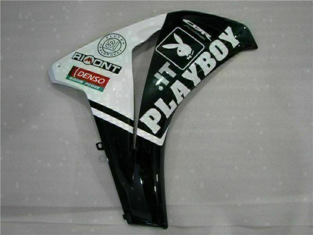Blanco Negro Playboy Kit ABS Carenado Motocicleta Honda CBR 1000 RR 08-11 Blanco Negro Playboy Kit ABS Carenado Motocicleta Honda CBR 1000 RR 08-11