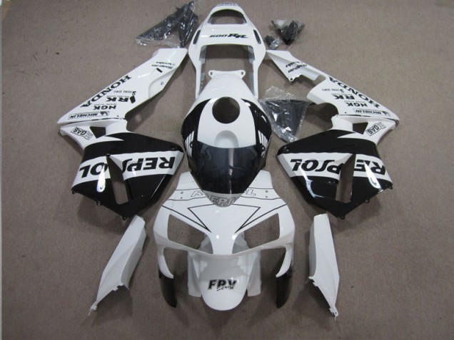 Blanco Negro Repsol Carenado Moto Honda CBR 600 RR 03-04 Blanco Negro Repsol Carenado Moto Honda CBR 600 RR 03-04