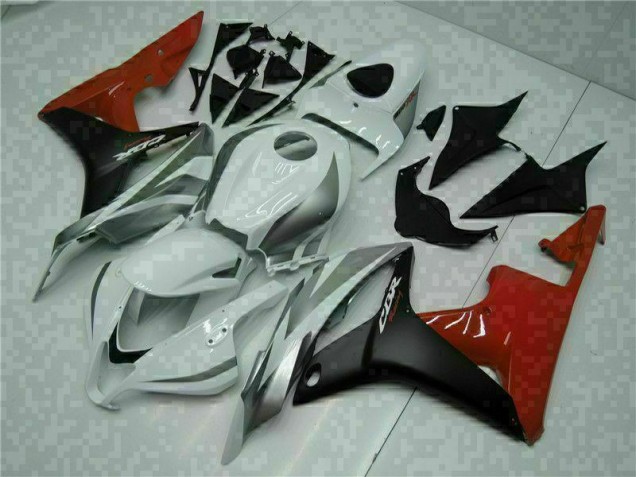 Blanco Negro Rojo ABS Moto Plástico Honda CBR 600 RR 07-08 Blanco Negro Rojo ABS Moto Plástico Honda CBR 600 RR 07-08