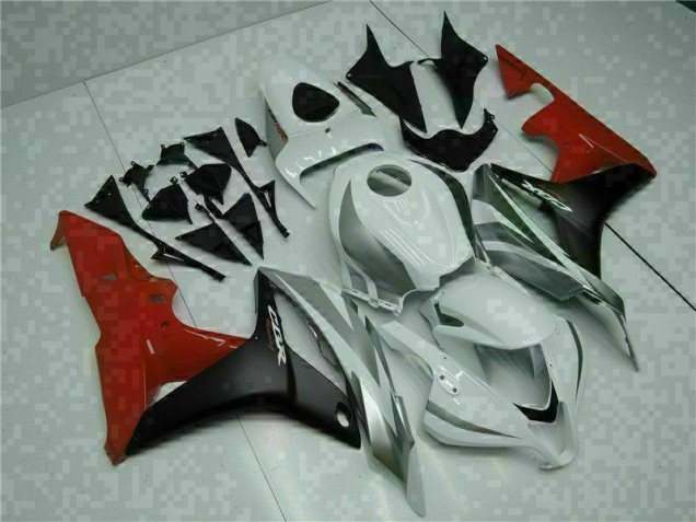 Blanco Negro Rojo ABS Moto Plástico Honda CBR 600 RR 07-08 Blanco Negro Rojo ABS Moto Plástico Honda CBR 600 RR 07-08