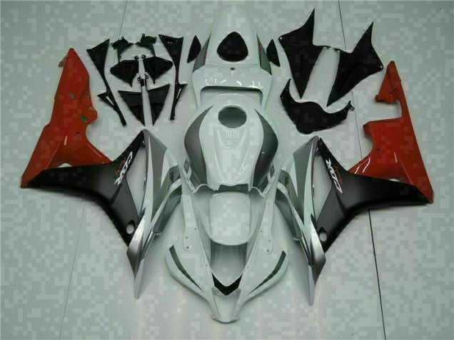 Blanco Negro Rojo ABS Moto Plástico Honda CBR 600 RR 07-08 Blanco Negro Rojo ABS Moto Plástico Honda CBR 600 RR 07-08