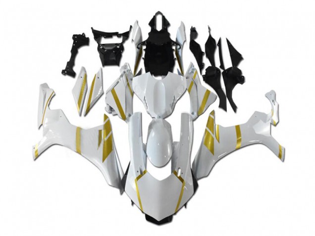 Blanco Oro Carenado Moto Yamaha R1 15-19 Blanco Oro Carenado Moto Yamaha R1 15-19