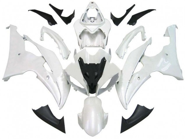 Blanco Perla Kit Completo Carenado Moto Yamaha R6 08-16 Blanco Perla Kit Completo Carenado Moto Yamaha R6 08-16
