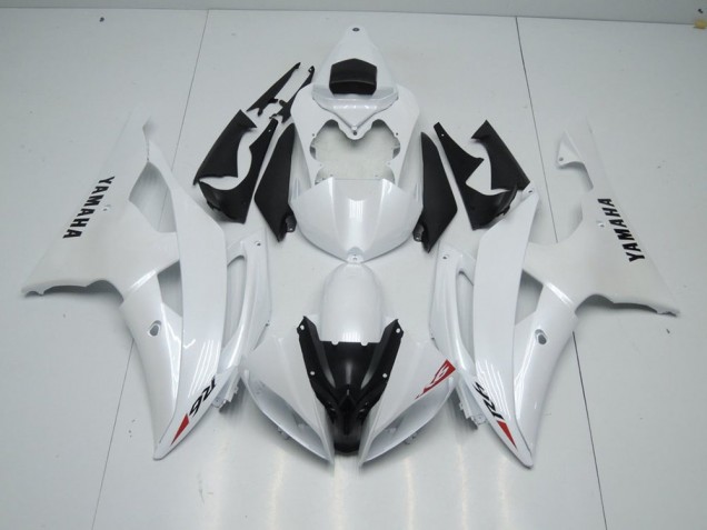 Blanco Perla & Rojo Pegatinas Carenado Moto Yamaha R6 08-16 Blanco Perla & Rojo Pegatinas Carenado Moto Yamaha R6 08-16