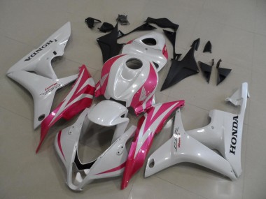 Blanco Perla con Rosa Carenado Moto Honda CBR 600 RR 07-08