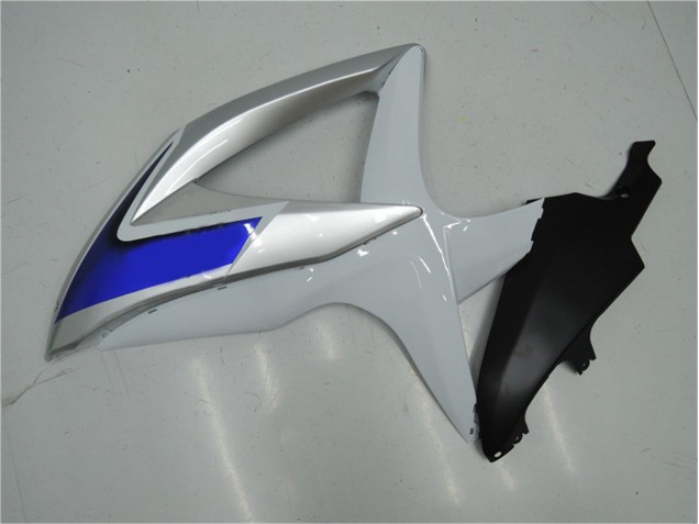 Blanco Plata Azul Carenado Moto Suzuki GSXR 600 / 750 K8 08-10 Blanco Plata Azul Carenado Moto Suzuki GSXR 600 / 750 K8 08-10