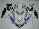 Blanco Plata Azul Carenado Moto Suzuki GSXR 600 / 750 K8 08-10 Blanco Plata Azul Carenado Moto Suzuki GSXR 600 / 750 K8 08-10