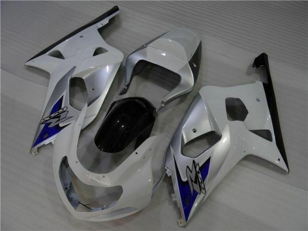 Blanco Plata Carenado Moto Suzuki GSXR 600 / 750 K1 K2 K3 01-03 Blanco Plata Carenado Moto Suzuki GSXR 600 / 750 K1 K2 K3 01-03