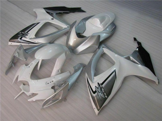 Blanco Plata Carrocería Motocicletas Suzuki GSXR 600 / 750 K6 06-07 Blanco Plata Carrocería Motocicletas Suzuki GSXR 600 / 750 K6 06-07