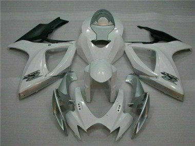 Blanco Plata Plástico Moto Suzuki GSXR 600 / 750 K6 06-07