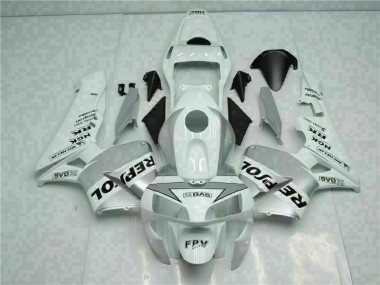 Blanco Plata Repsol Carenado Moto Honda CBR 600 RR 03-04