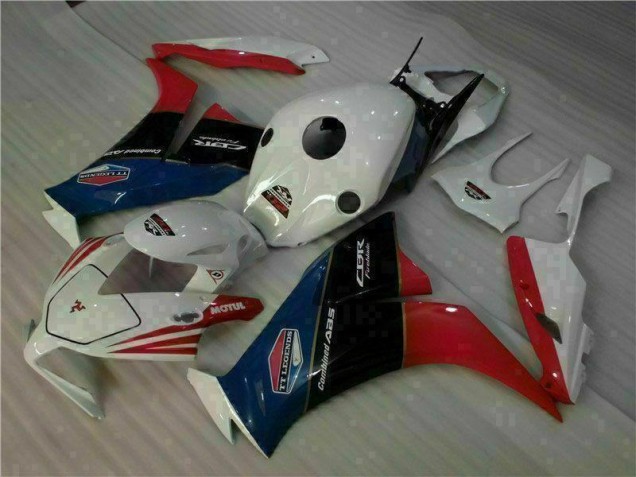 Blanco Rojo Carenado Moto Honda CBR 1000 RR 12-16 Blanco Rojo Carenado Moto Honda CBR 1000 RR 12-16