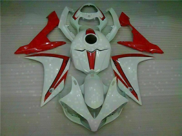 Blanco Rojo Carenado Moto Yamaha R1 07-08 Blanco Rojo Carenado Moto Yamaha R1 07-08