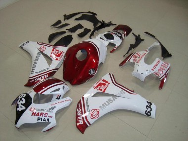 Blanco Rojo HARC Pro PIAA 634 Kits Completo Carenado Moto Honda CBR 1000 RR 08-11