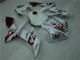 Blanco Rojo Llama Carenado Moto Yamaha R1 04-06 Blanco Rojo Llama Carenado Moto Yamaha R1 04-06