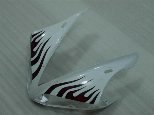 Blanco Rojo Llama Carenado Moto Yamaha R1 04-06 Blanco Rojo Llama Carenado Moto Yamaha R1 04-06