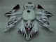 Blanco Rojo Llama Carenado Moto Yamaha R1 04-06 Blanco Rojo Llama Carenado Moto Yamaha R1 04-06
