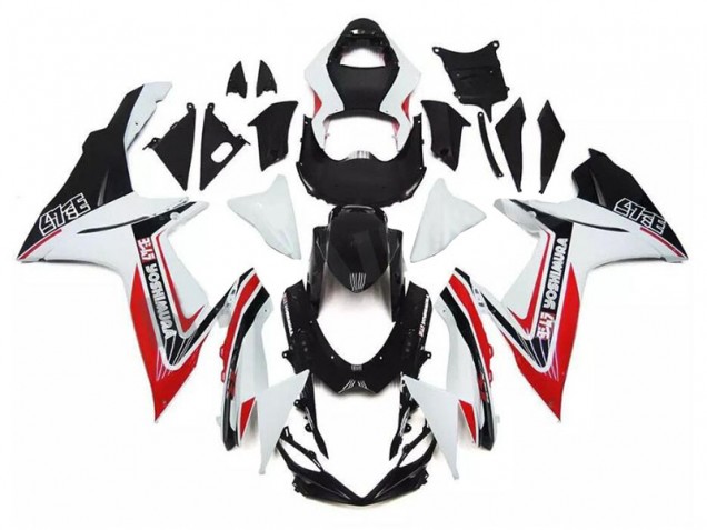 Blanco Rojo Negro Carenado Moto Suzuki GSXR 600 / 750 K11 11-21 Blanco Rojo Negro Carenado Moto Suzuki GSXR 600 / 750 K11 11-21