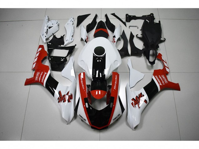 Blanco Rojo Negro Carenado Moto Yamaha R1 15-19 Blanco Rojo Negro Carenado Moto Yamaha R1 15-19