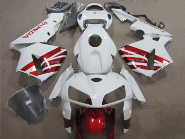 Blanco Rojo Negro Kits Completo Carenado Moto Honda CBR 1000 RR 04-05