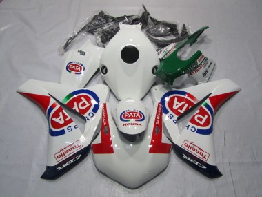 Blanco Rojo PATA Carenado Moto & Plástico Honda CBR 1000 RR 08-11