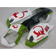 Blanco Rojo PRAMAC 65 Carenado Moto Ducati Monster 696 08-12