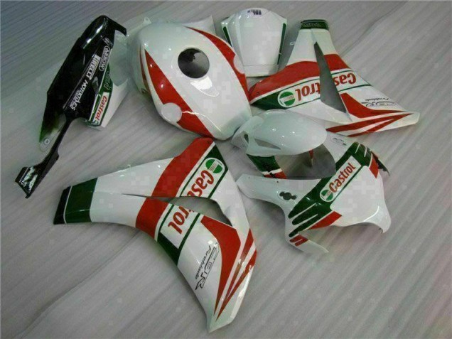 Blanco Rojo Plástica Moto Honda CBR 1000 RR 08-11 Blanco Rojo Plástica Moto Honda CBR 1000 RR 08-11