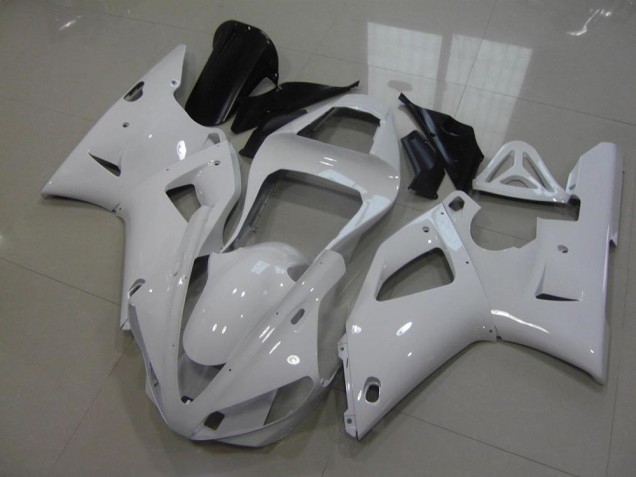 Blanco Sin Calcomanías Carenado Moto Yamaha R1 00-01 Blanco Sin Calcomanías Carenado Moto Yamaha R1 00-01