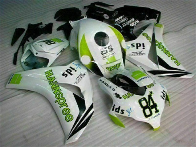 Blanco Verde Hannspree 84 Carenado Moto Honda CBR 1000 RR 08-11