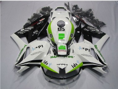 Blanco Verde Hannspree ETS Carenado Moto Honda CBR 600 RR 13-21