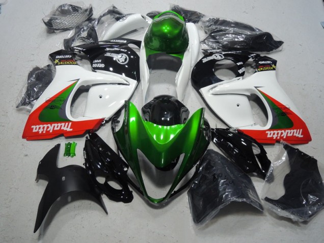 Blanco Verde Makita Carenado Moto Suzuki GSXR 1300 Hayabusa 08-19 Blanco Verde Makita Carenado Moto Suzuki GSXR 1300 Hayabusa 08-19
