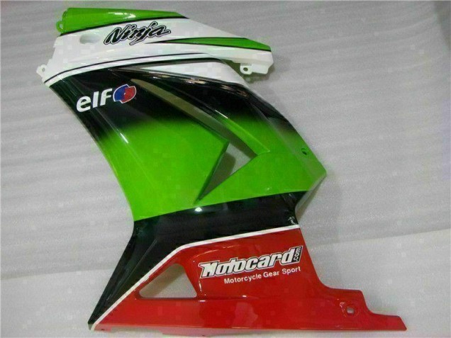 Blanco Verde Negro Ninja Carenado Moto Kawasaki EX250 08-12 Blanco Verde Negro Ninja Carenado Moto Kawasaki EX250 08-12