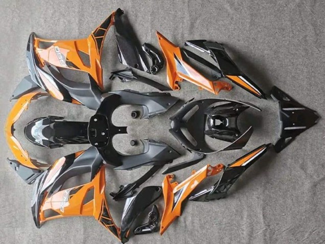 Brillante Naranja Negro Carenado Moto Kawasaki EX650 17-19 Brillante Naranja Negro Carenado Moto Kawasaki EX650 17-19