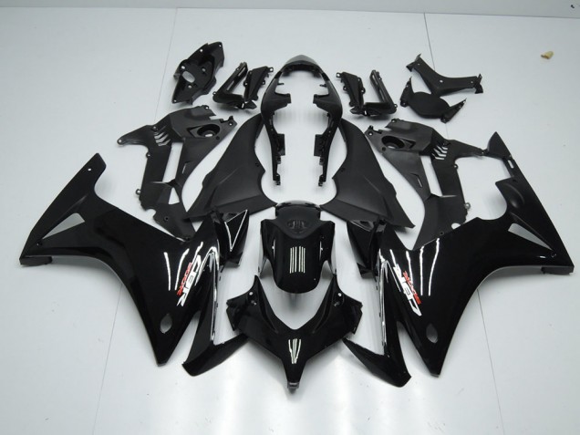 Brillante Negro Carenado Moto Honda CBR 500 RR 13-15 Brillante Negro Carenado Moto Honda CBR 500 RR 13-15