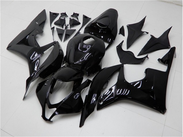 Brillante Negro Carenado Moto Honda CBR 600 RR 07-08 Brillante Negro Carenado Moto Honda CBR 600 RR 07-08