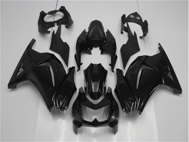 Brillante Negro Carenado Moto Kawasaki EX250 08-12 Brillante Negro Carenado Moto Kawasaki EX250 08-12