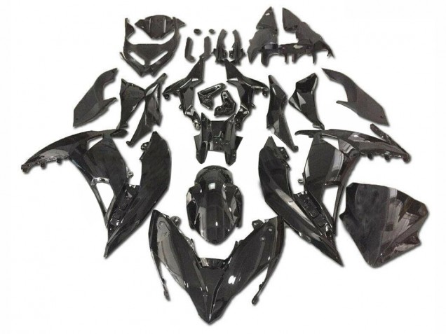 Brillante Negro Carenado Moto Kawasaki EX650 17-19 Brillante Negro Carenado Moto Kawasaki EX650 17-19