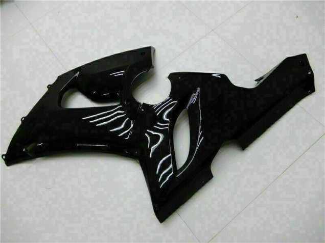 Brillante Negro Carenado Moto Kawasaki ZX6R 05-06 Brillante Negro Carenado Moto Kawasaki ZX6R 05-06