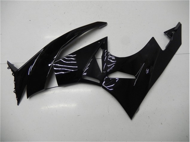 Brillante Negro Carenado Moto Kawasaki ZX6R 09-12 Brillante Negro Carenado Moto Kawasaki ZX6R 09-12