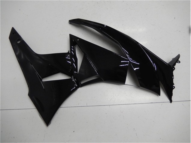 Brillante Negro Carenado Moto Kawasaki ZX6R 09-12 Brillante Negro Carenado Moto Kawasaki ZX6R 09-12