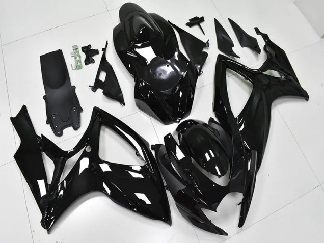 Brillante Negro Carenado Moto Suzuki GSXR 600 / 750 K6 06-07