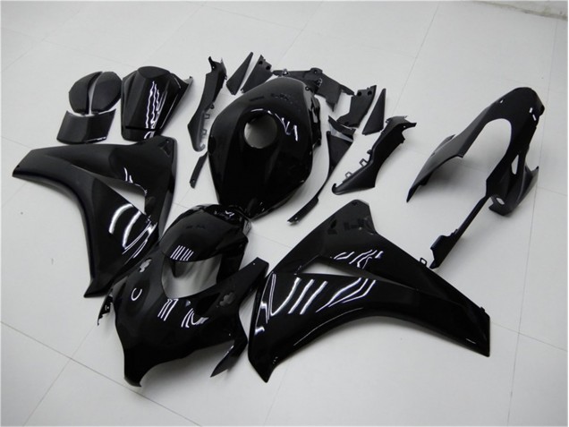 Brillante Negro Carenados Moto Honda CBR 1000 RR 08-11 Brillante Negro Carenados Moto Honda CBR 1000 RR 08-11