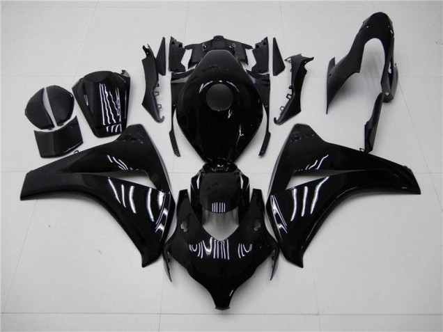 Brillante Negro Carenados Moto Honda CBR 1000 RR 08-11 Brillante Negro Carenados Moto Honda CBR 1000 RR 08-11