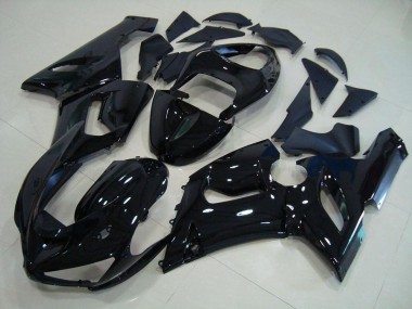 Brillante Negro Carenados Moto Kawasaki ZX6R 05-06
